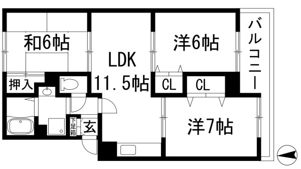 宝塚市鹿塩１丁目のアパート