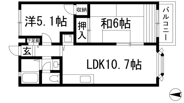 西宮市下大市東町のアパート
