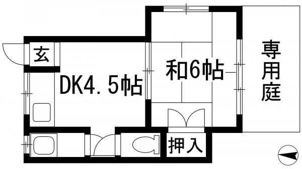宝塚市川面５丁目のアパート