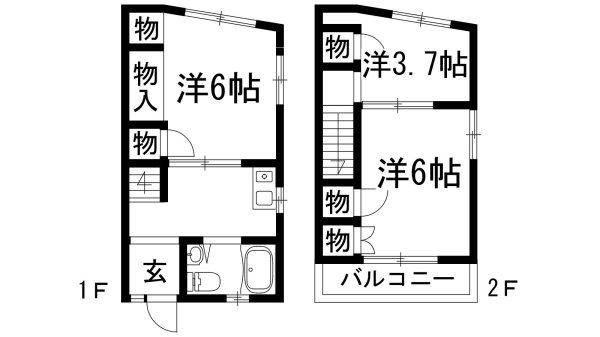 宝塚市山本丸橋２丁目の貸家