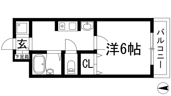 西宮市門前町のアパート