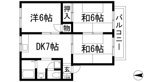 宝塚市中山寺１丁目のアパート