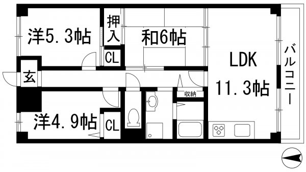 西宮市甲東園３丁目のマンション