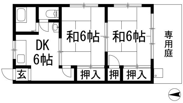 西宮市松籟荘のアパート