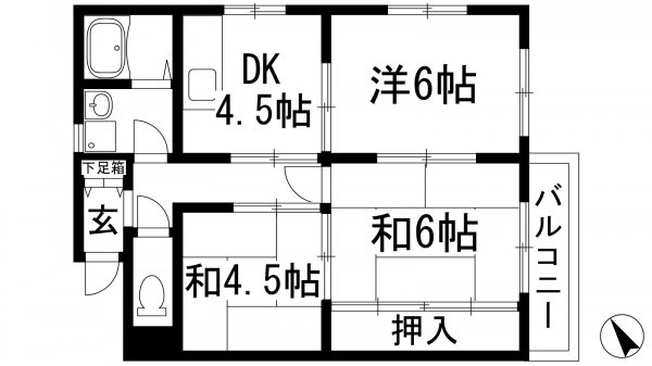 宝塚市中筋９丁目のマンション