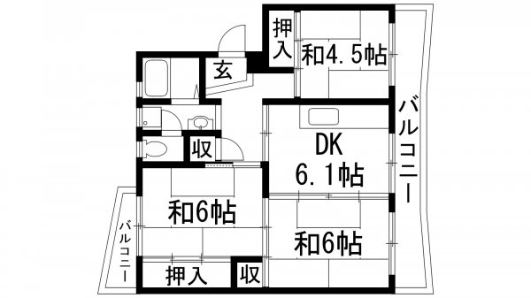 宝塚市中山五月台５丁目のマンション