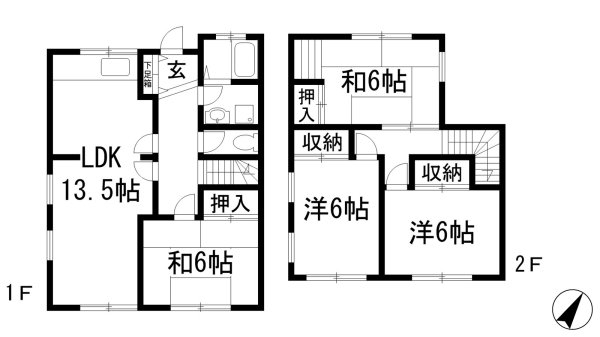 宝塚市山本中３丁目のテラスハウス