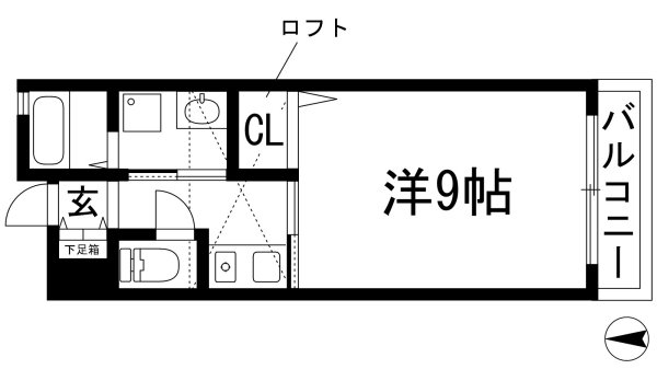 宝塚市川面１丁目のアパート