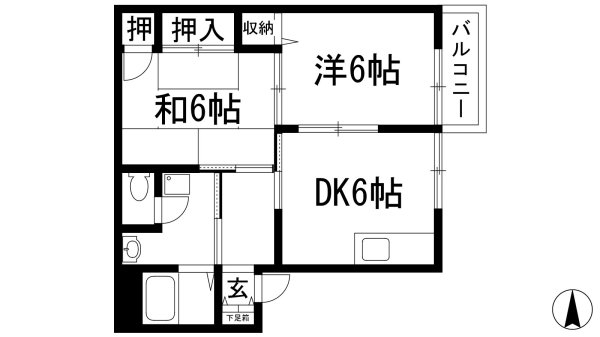 西宮市若山町のアパート