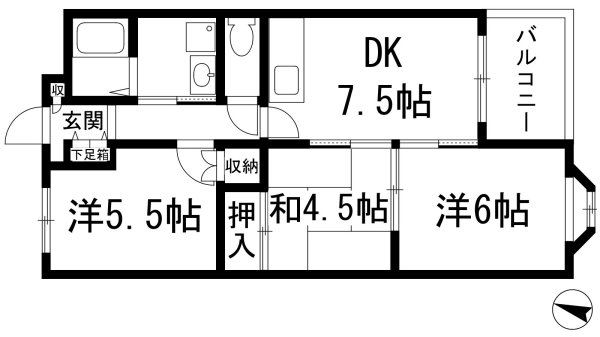 川西市一庫３丁目のマンション