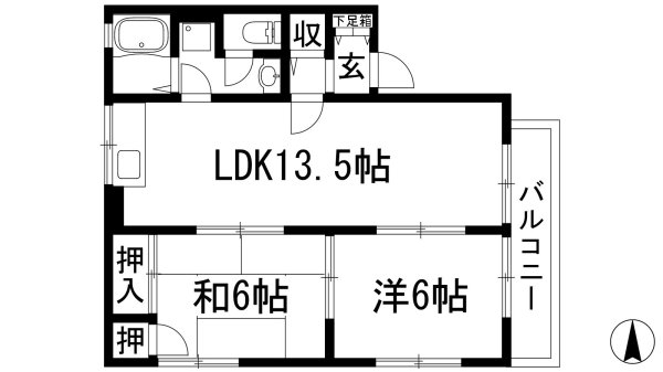 川西市東畦野１丁目のアパート