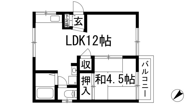 川西市花屋敷１丁目のアパート