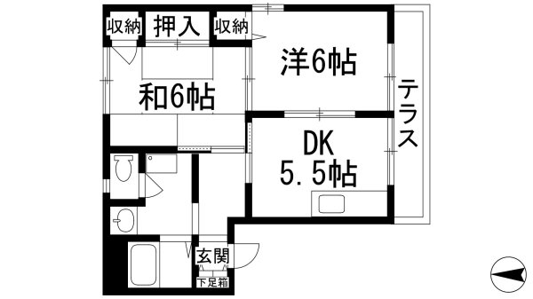 西宮市樋ノ口町１丁目のアパート