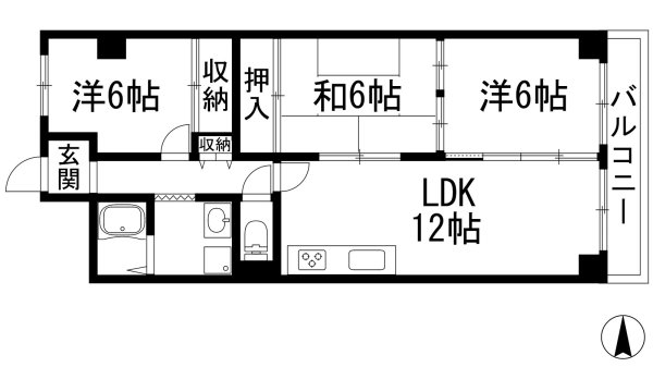 宝塚市伊孑志４丁目のマンション