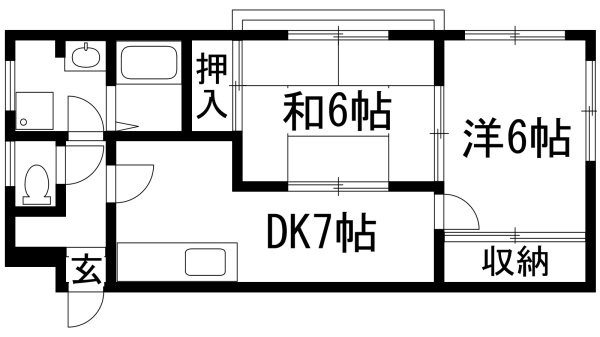宝塚市売布２丁目のアパート
