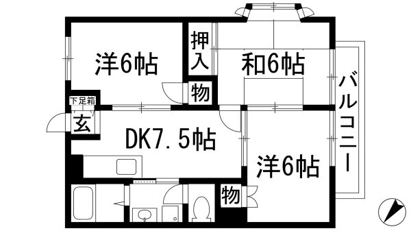 宝塚市中筋１丁目のマンション