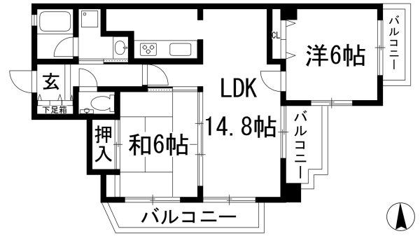 西宮市一里山町のマンション