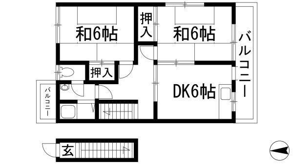 池田市天神１丁目のアパート