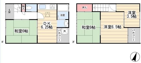 貸家　神足雲宮10-5