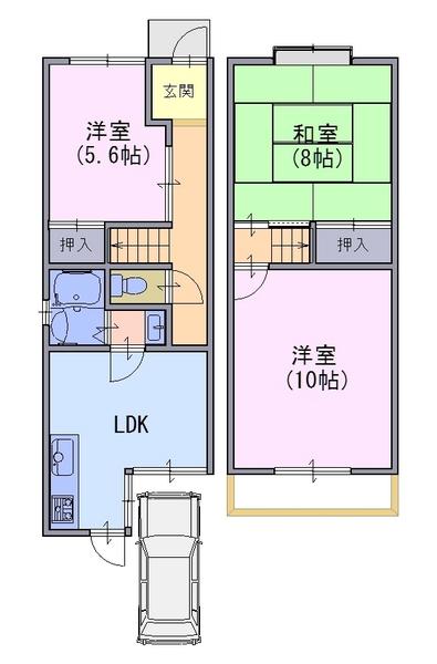 貸家　馬場見場走り4-23