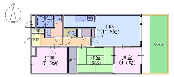 日光ハイツ南桂　104号