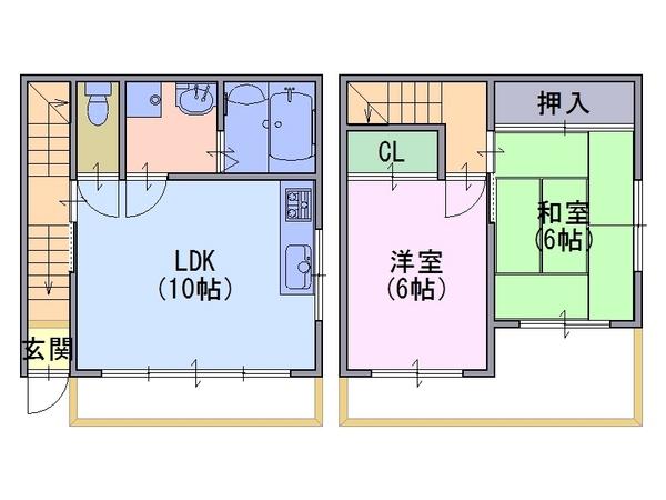 貸家　長岡二丁目13-12　西