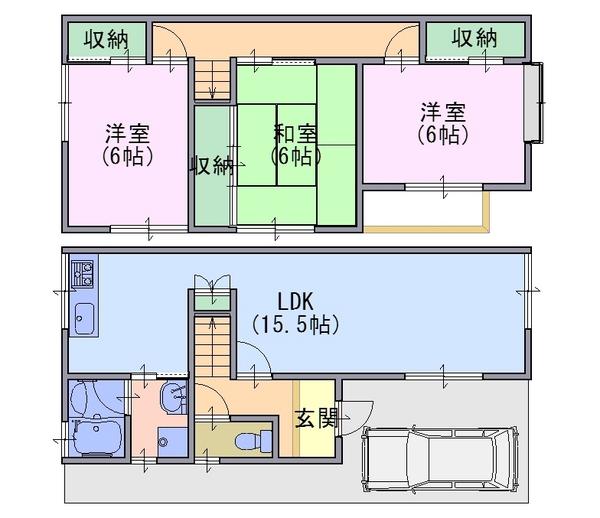 貸家　勝竜寺二ノ坪20-14