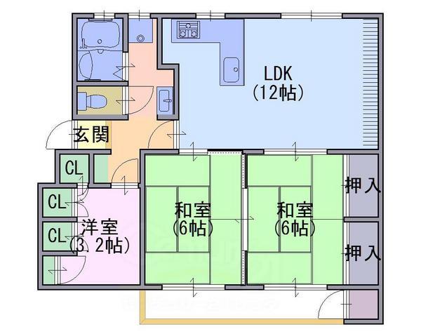 竹の台団地Ｃ2棟　505号