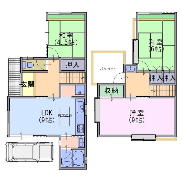 貸家　上植野町落堀10-14