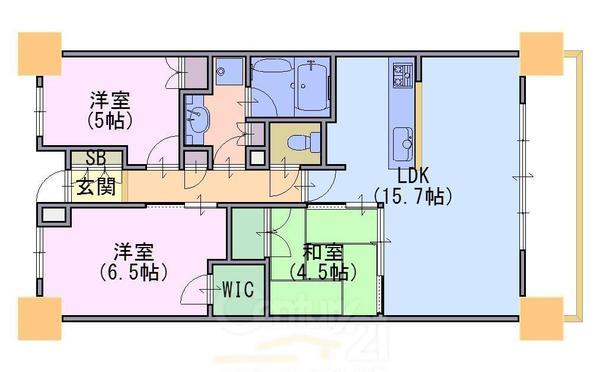 グランマークシティ東向日　521号