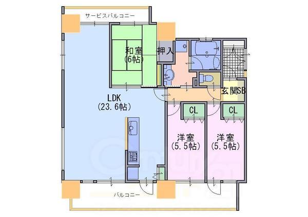 パデシオン長岡天神　401号