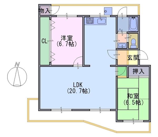 南円明寺ヶ丘団地12棟401