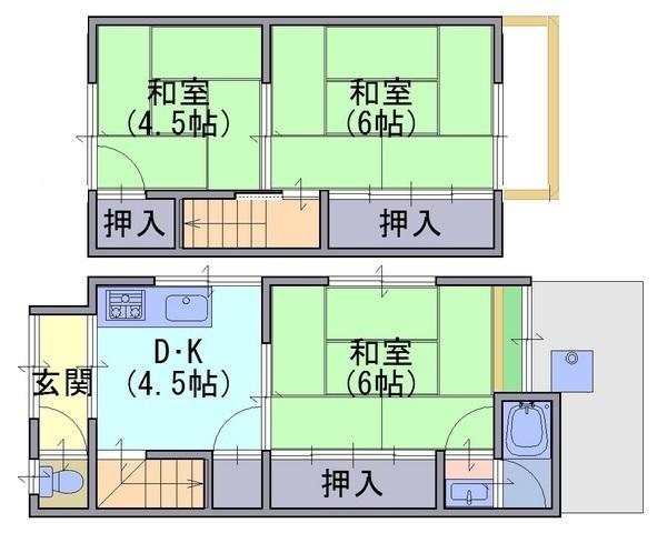 貸家　一文橋二丁目1-4