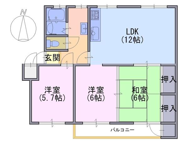 竹の台団地Ｃ3棟403号