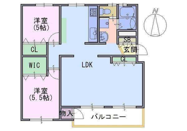 長岡天神ハイツ　18棟302号