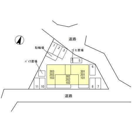 すみれそう(現地案内図)