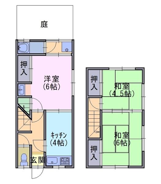 貸家　中村垣内貸家　西棟東側