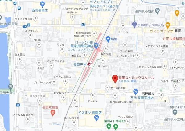 長岡スイミングスクール事務所(現地案内図)