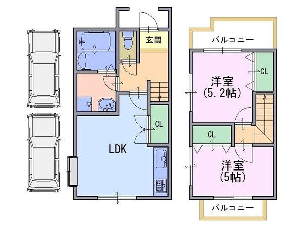 貸家　長法寺中畠8-44