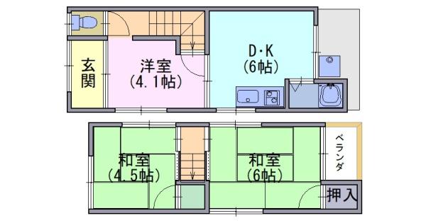 貸家　一文橋一丁目4-13