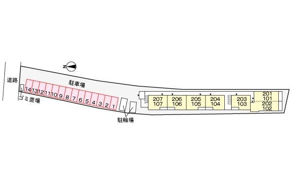 ミレ・グランデ・伏見(現地案内図)