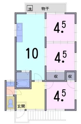 貸家　今里三丁目8-5　二階部分