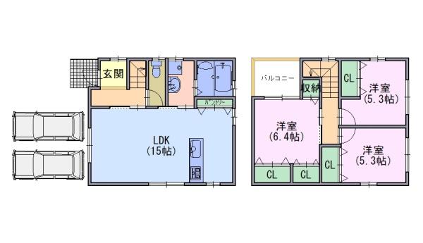 貸家　物集女町南条37-39