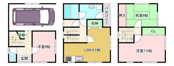 貸家　一文橋二丁目33-3