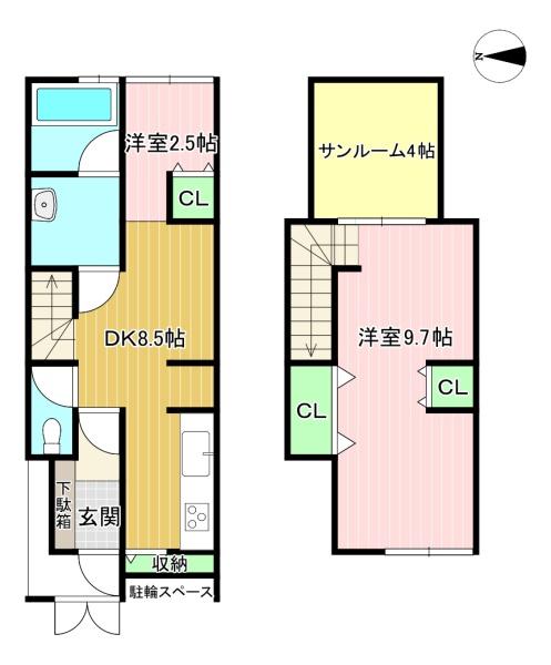貸家　鶏冠井町沢ノ西5-9