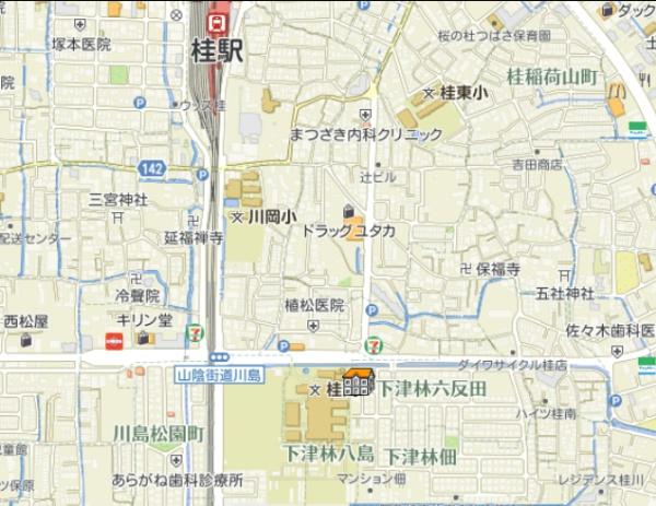 vogue京都桂(現地案内図)