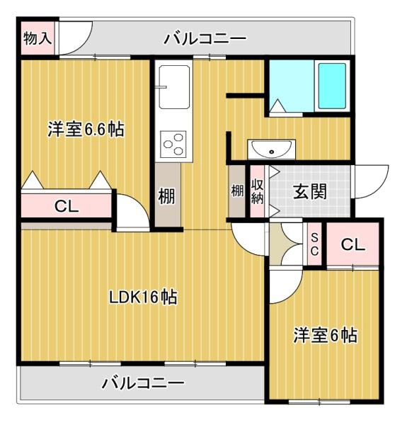 南円明寺ヶ丘団地14棟305