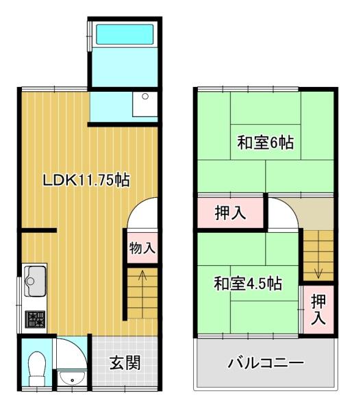 貸家　長岡一丁目7-23
