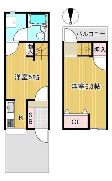 寺戸町山縄手2-44　貸家