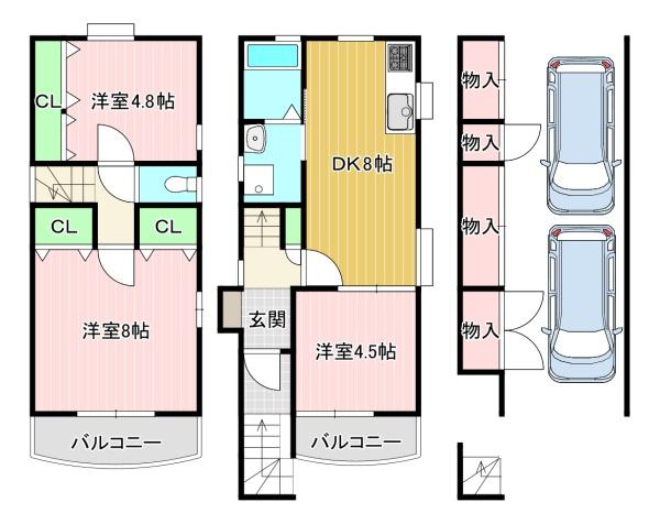 貸家　久世上久世町136-7